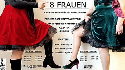 Plakat für "8 Frauen; Plakat für "8 Frauen;